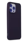 Mey İthalat®  iPhone 15 Pro Max Kılıf Nano içi Kadife Silikon - Mor
