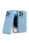 Mey İthalat®  iPhone 15 Pro Max Kılıf Optimum Silikon - Sky Blue