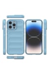 Mey İthalat®  iPhone 15 Pro Max Kılıf Optimum Silikon - Sky Blue