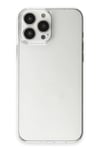 Mey İthalat®  iPhone 15 Pro Max Kılıf Pc Sert Şeffaf Kapak - Şeffaf