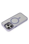 Mey İthalat®  iPhone 15 Pro Max Kılıf Roblox Lens Magsafe Standlı Kapak - Lila