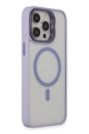 Mey İthalat®  iPhone 15 Pro Max Kılıf Roblox Lens Magsafe Standlı Kapak - Lila