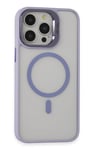 Mey İthalat®  iPhone 15 Pro Max Kılıf Roblox Lens Magsafe Standlı Kapak - Lila