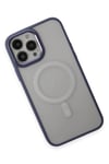 Mey İthalat®  iPhone 15 Pro Max Kılıf Room Magneticsafe Silikon - Sierra Blue