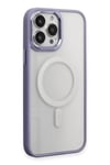 Mey İthalat®  iPhone 15 Pro Max Kılıf Room Magneticsafe Silikon - Lila