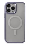 Mey İthalat®  iPhone 15 Pro Max Kılıf Room Magneticsafe Silikon - Lila