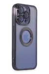 Mey İthalat®  iPhone 15 Pro Max Kılıf Slot Silikon - Mor