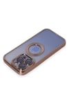 Mey İthalat®  iPhone 15 Pro Max Kılıf Slot Silikon - Rose Gold