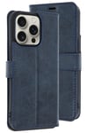 Mey İthalat®  iPhone 15 Pro Max Kılıf Trend S Plus Kapaklı Kılıf - Lacivert