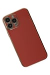 Mey İthalat®  iPhone 15 Pro Max Kılıf Volet Silikon - Kırmızı
