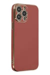 Mey İthalat®  iPhone 15 Pro Max Kılıf Volet Silikon - Kırmızı