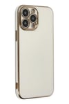 Mey İthalat®  iPhone 15 Pro Max Kılıf Volet Silikon - Beyaz