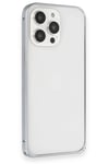 Mey İthalat®  iPhone 15 Pro Max Metal Bumper Mat Kapak - Gri