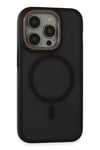 Mey İthalat®  iPhone 15 Pro Max Rocky Magsafe Kapak - Siyah