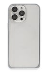 Mey İthalat®  iPhone 15 Pro Metal Bumper Mat Kapak - Gri