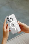 Mey İthalat®  iPhone 16 Crystal Magsafe Kapak - Şeffaf
