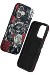 Mey İthalat®  iPhone 16 Flower Series Magsafe Kapak - Siyah