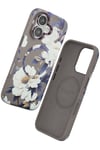 Mey İthalat®  iPhone 16 Flower Series Magsafe Kapak - Gri