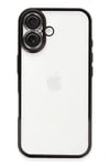 Mey İthalat®  iPhone 16 Kılıf  Lensli Silikon - Siyah