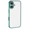 Mey İthalat®  iPhone 16 Kılıf  Lensli Silikon - Turkuaz