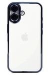 Mey İthalat®  iPhone 16 Kılıf  Lensli Silikon - Açık Mavi