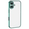 Mey İthalat®  iPhone 16 Kılıf  Lensli Silikon - Turkuaz