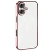 Mey İthalat®  iPhone 16 Kılıf  Lensli Silikon - Pembe