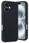 Mey İthalat®  iPhone 16 Kılıf Aras Deri Kapak - Siyah