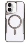 Mey İthalat®  iPhone 16 Kılıf Boyi Magsafe Silikon Kapak - Titan Gri