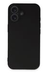 Mey İthalat®  iPhone 16 Kılıf First Silikon - Siyah