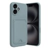 Mey İthalat®  iPhone 16 Kılıf Kelvin Kartvizitli Silikon - Açık Yeşil