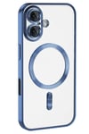 Mey İthalat®  iPhone 16 Kılıf Kross Magneticsafe Kapak - Mavi