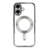 Mey İthalat®  iPhone 16 Kılıf Kross Magneticsafe Kapak - Gümüş