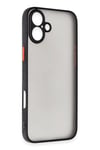 Mey İthalat®  iPhone 16 Kılıf Montreal Silikon Kapak - Siyah