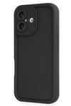 Mey İthalat®  iPhone 16 Kılıf Viera Silikon - Siyah
