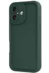 Mey İthalat®  iPhone 16 Kılıf Viera Silikon - Koyu Yeşil