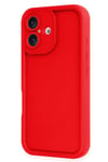 Mey İthalat®  iPhone 16 Kılıf Viera Silikon - Kırmızı