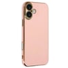 Mey İthalat®  iPhone 16 Kılıf Volet Silikon - Pembe
