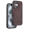 Mey İthalat®  iPhone 16 Plus Bright Simli Kapak - Derin Mor