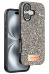 Mey İthalat®  iPhone 16 Plus Bright Simli Kapak - Gold