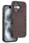 Mey İthalat®  iPhone 16 Plus Bright Simli Kapak - Derin Mor