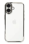 Mey İthalat®  iPhone 16 Plus Kılıf  Lensli Silikon - Gümüş