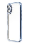 Mey İthalat®  iPhone 16 Plus Kılıf  Lensli Silikon - Açık Mavi