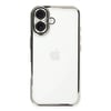 Mey İthalat®  iPhone 16 Plus Kılıf  Lensli Silikon - Gümüş