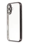 Mey İthalat®  iPhone 16 Plus Kılıf  Lensli Silikon - Siyah