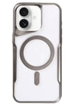 Mey İthalat®  iPhone 16 Plus Kılıf Boyi Magsafe Silikon Kapak - Titan Gri