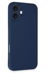 Mey İthalat®  iPhone 16 Plus Kılıf First Silikon - Lacivert