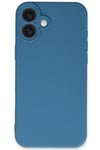 Mey İthalat®  iPhone 16 Plus Kılıf First Silikon - Mavi