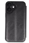 Mey İthalat®  iPhone 16 Plus Kılıf Flip Cover - Siyah