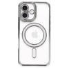 Mey İthalat®  iPhone 16 Plus Kılıf Joke Simli Magneticsafe Kılıf - Gri